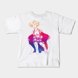 Artist Girl colorful Kids T-Shirt